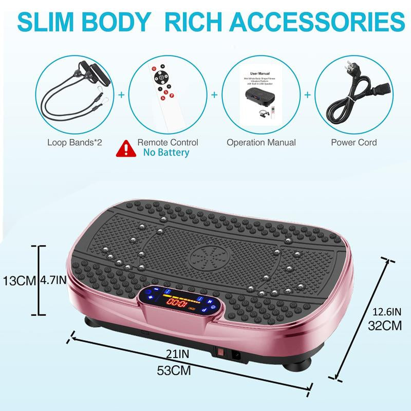 Vibration Plate Fitness Exercise Machine