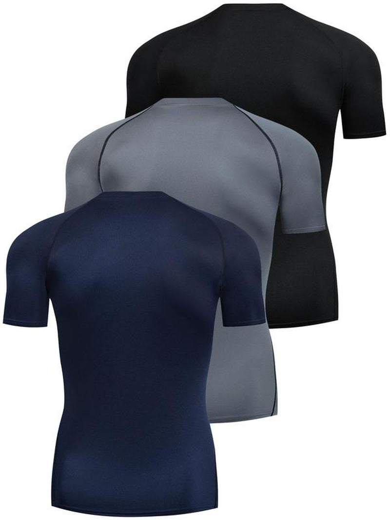 Compression Contrast Binding T-Shirt